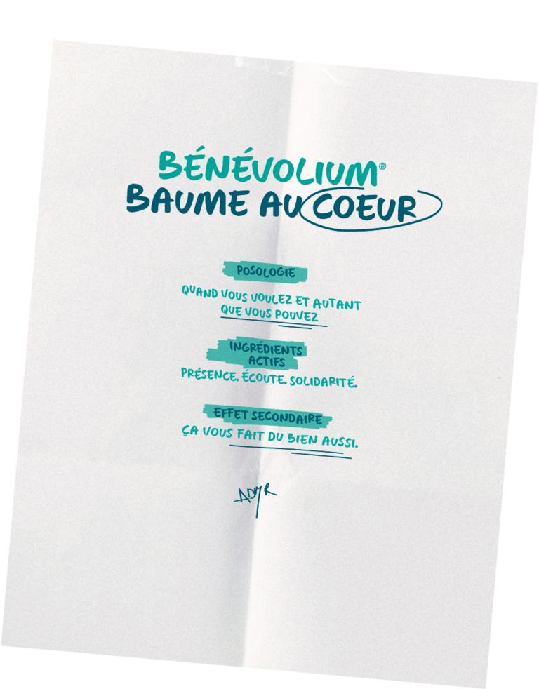 Post-it Bénévolium baume au coeur